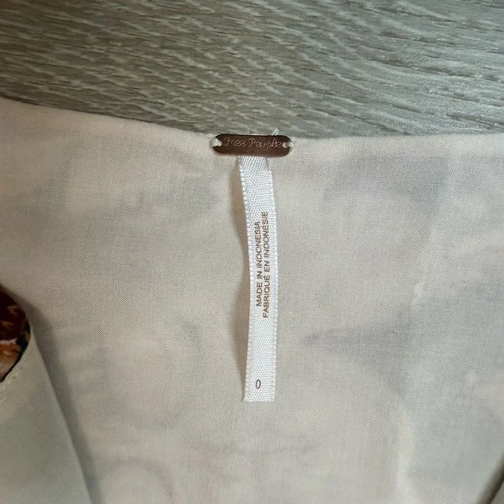 Free People Red and Black Patterned Mini Dress - Picture 4 of 10